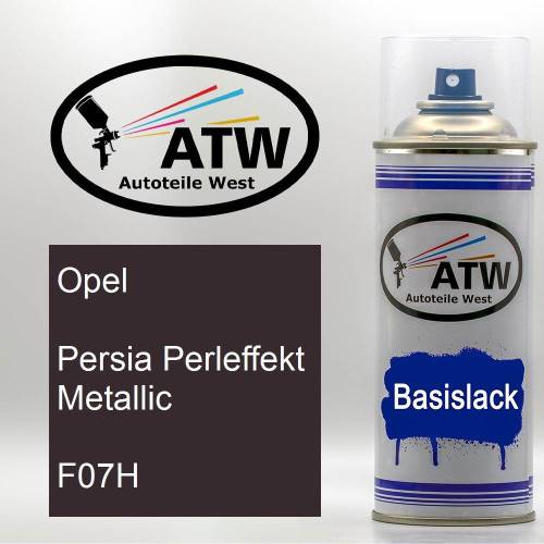 Opel, Persia Perleffekt Metallic, F07H: 400ml Sprühdose, von ATW Autoteile West.